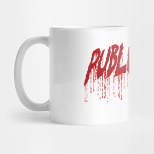 public enemy word lettering art Mug